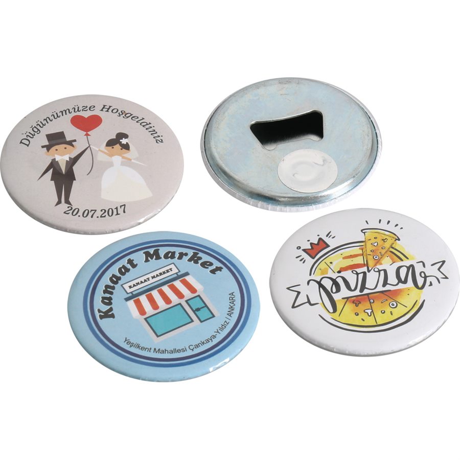 Açacaklı Buton Metal Magnet